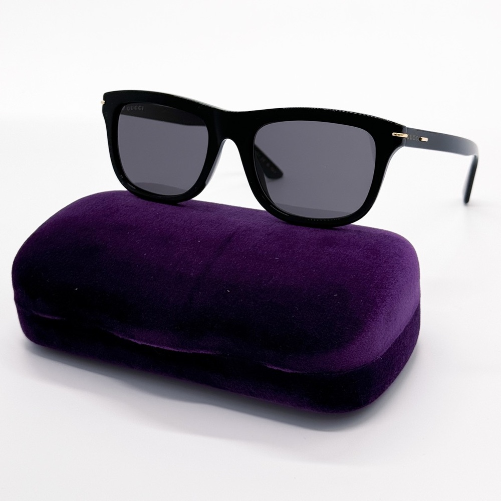 NEW GUCCI GG1444S 001 SQUARE BLACK GREY MEN SUNGLASSES GUCCI
